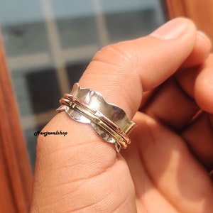Spinner Ring, Silver Spinner, 925 Sterling Silver, Handmade Ring, Meditation Ring, Designer Ring, Women Ring, Gift For Her