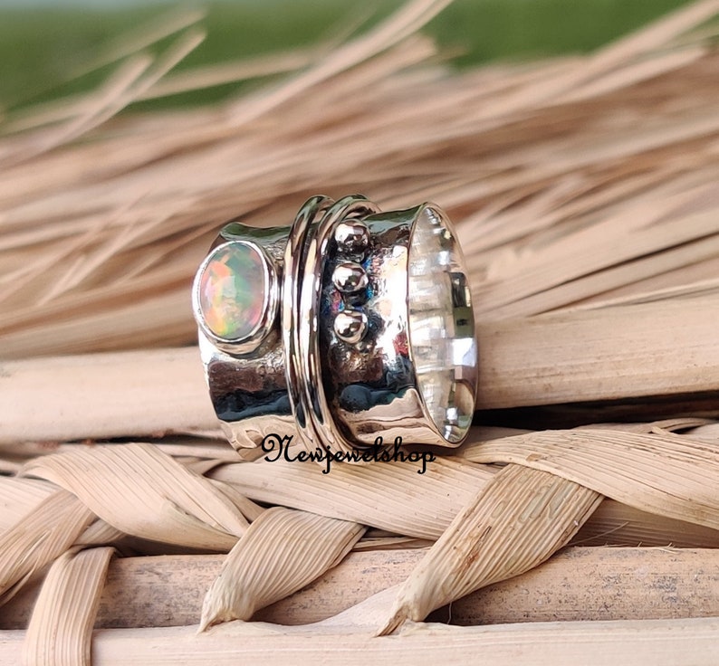 177 Opal Spinning Ring main image 1