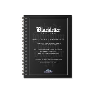 Blackletter Textura E- Übungsbuch für den 3.8 mm Pilot Parallel Pen mit Blanko-Führungspapier
