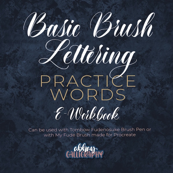 Words Practice Book | Basic Brush Letters | E- Book