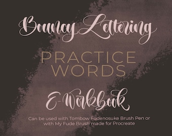Bouncy Lettering Practice Words | E- Workbook