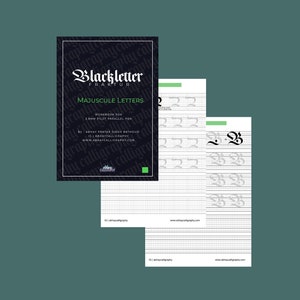 Blackletter Fraktur MAJUSCULE Letters - for 3.8mm Pilot Parallel Pen