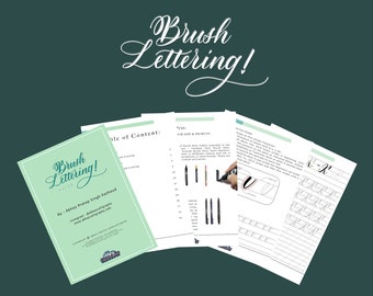 Basic Brush Calligraphy E Workbook - For Beginners