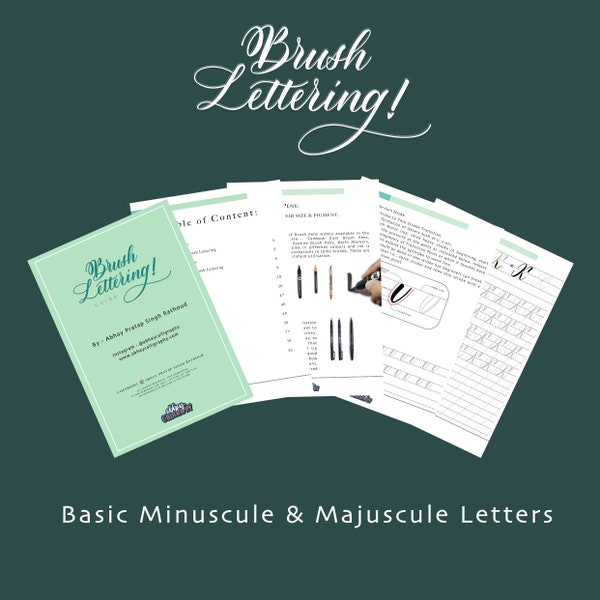 Basic Brush Calligraphy E Workbook - For Beginners