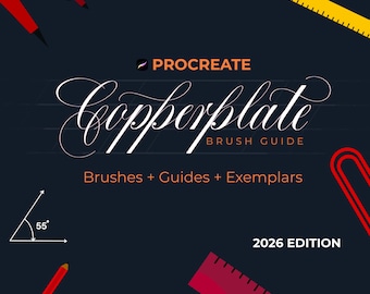 Copperplate Brush Pack - NEW AND UPGRADED | 2026 Edition