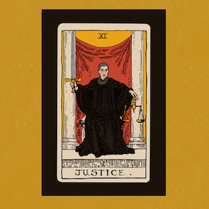 RBG Tarot Poster, Gerechtigkeit *ORIGINAL ARTIST*