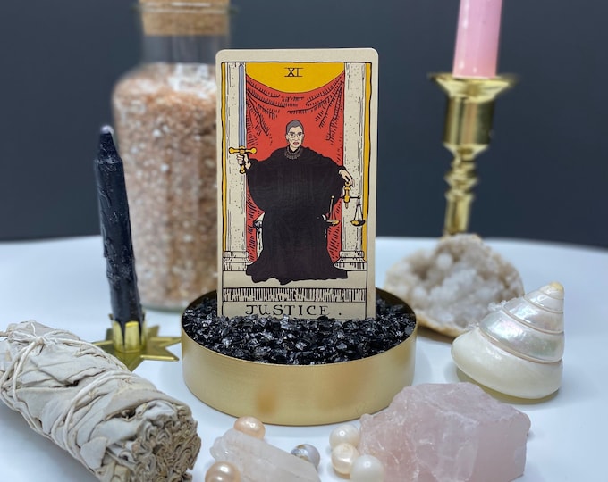 Featured listing image: Single RBG Tarot Card *ORIGINAL ARTIST*, Justice Card, Ruth Bader Ginsburg