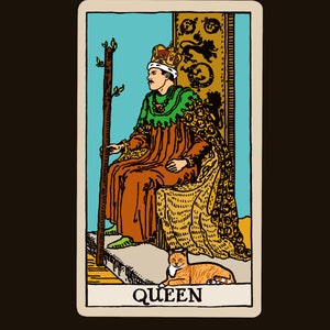 Impression d'art Tarot Freddie Mercury, carte Queen, * ARTISTE ORIGINAL *