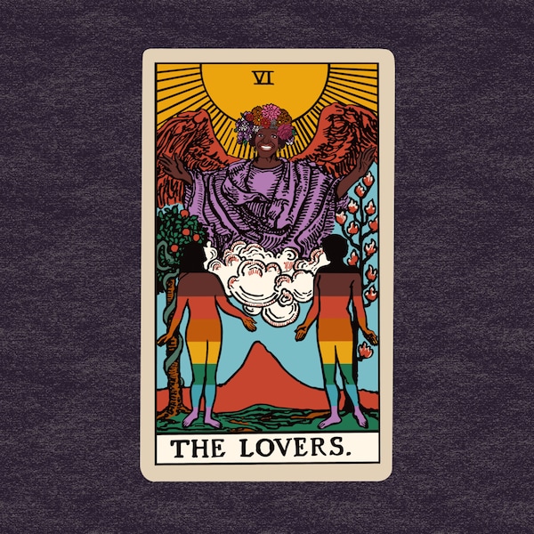 Marsha P Johnson Tarot Art Print, The Lovers, *ORIGINAL ARTIST*