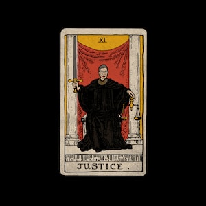 Camiseta RBG Tarot, Carta de la Justicia, *ARTISTA ORIGINAL*