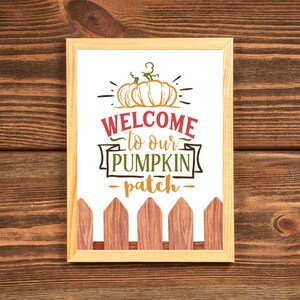 Pumpkin Patch Art | Fall Art | Autumn Art | Pumpkin Art | Printable Fall Art | Fall Printable | Pumpkin Home Decor