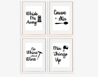 Funny Kitchen Wall Art | Kitchen Pun Wall Art | Printable Art for Kitchen | Printable Kitchen Decor | Minimalist Kitchen Art