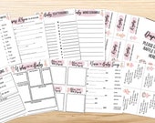 Ballerina Baby Shower Printables | Printable Baby Shower Games | Printable Ballerina Baby Shower Games | Ballerina Baby Shower