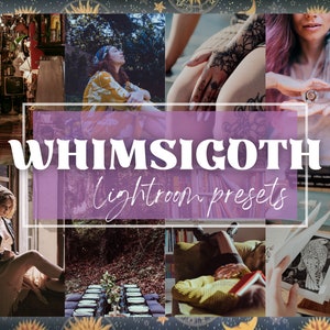 Whimsigoth Lightroom Presets | TikTok Aesthetic Trend | Presets for Lightroom | Witchy, Dreamy, Goth, Vintage Style Vibe Presets for Mobile