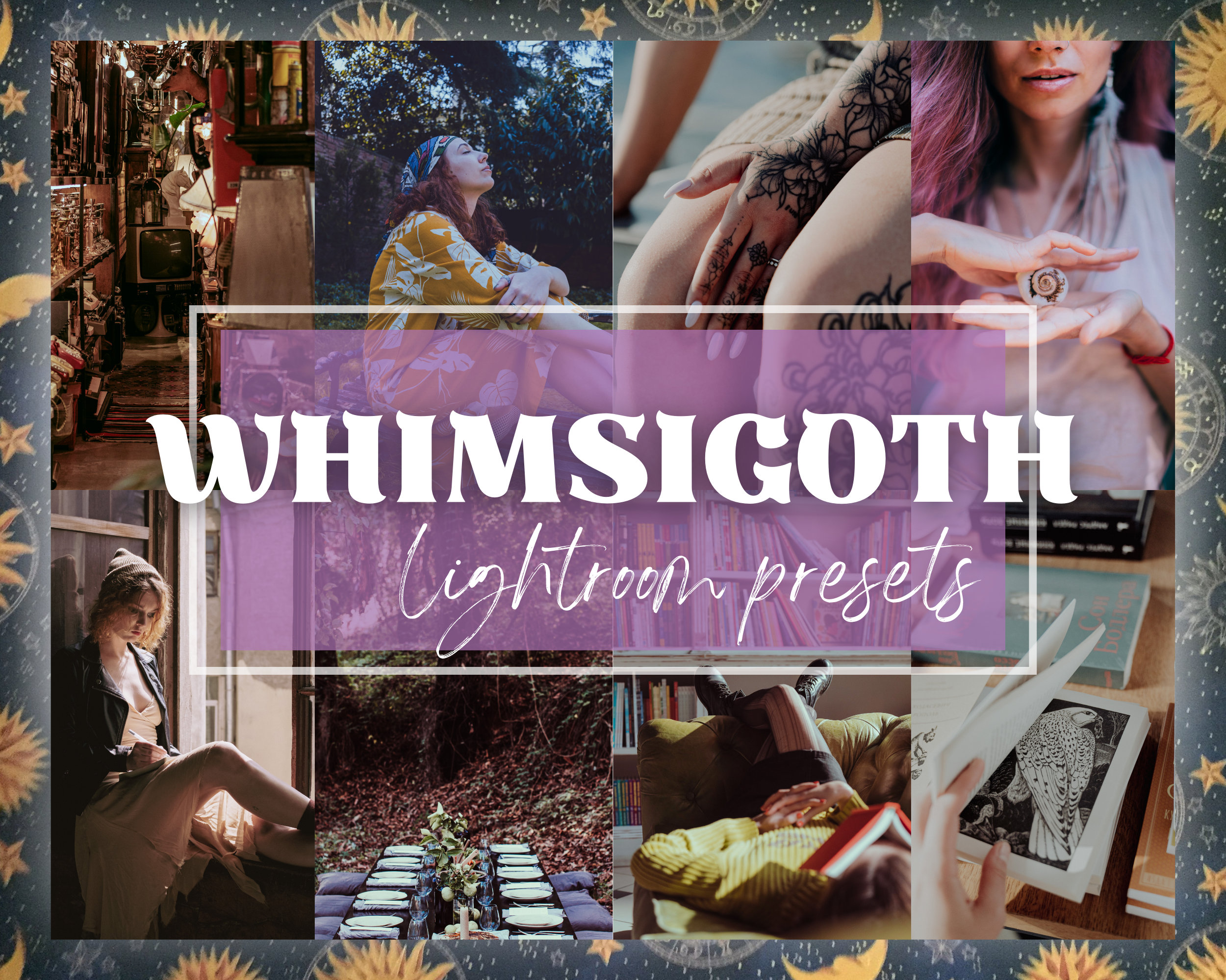Whimsigoth Lightroom Presets | TikTok Ästhetik Trend | Presets für Lightroom | Witchy, Dreamy, Goth, Vintage Style Vibe Presets für Handy