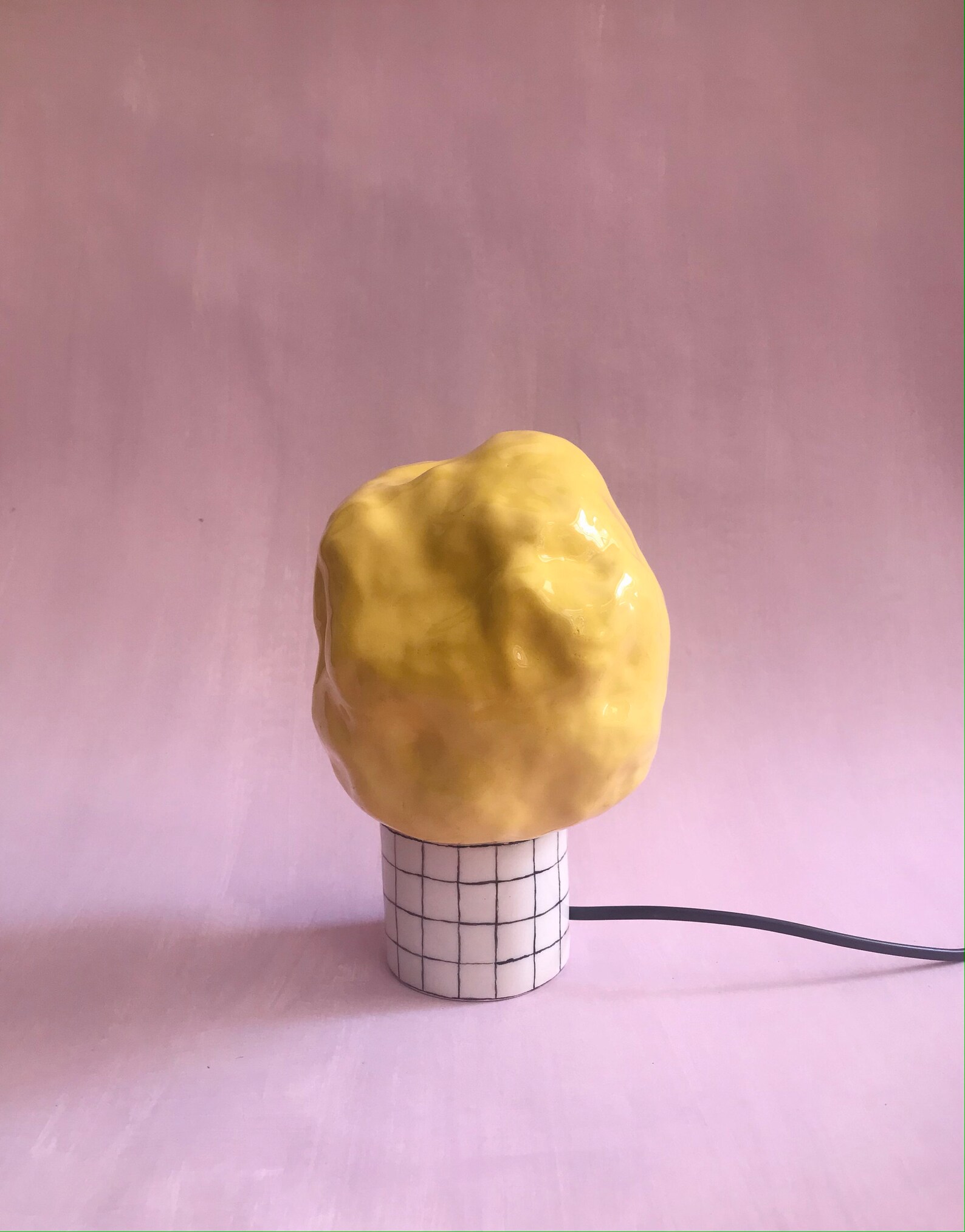 CERAMIC TABLE LAMP Sculpture Lamp Small Bedside Lamp Etsy