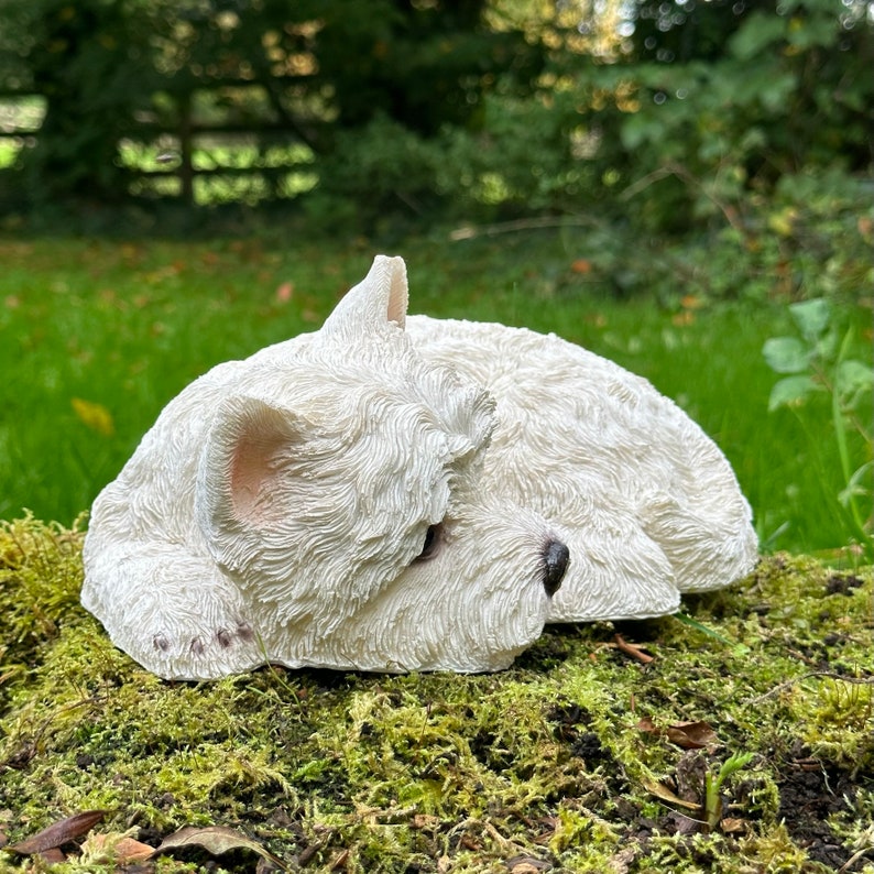 West Highland Terrier ornament figurine home decoration or garden/patio ornament, would make lovely grave marker or memorial image 6