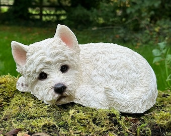 West Highland Terrier ornament figurine home decoration or garden/patio ornament, would make lovely grave marker or memorial