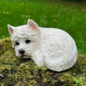 West Highland Terrier ornament figurine home decoration or garden/patio ornament, would make lovely grave marker or memorial image 3
