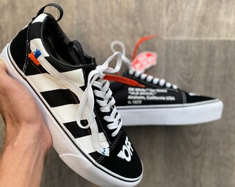 off white slip on vans