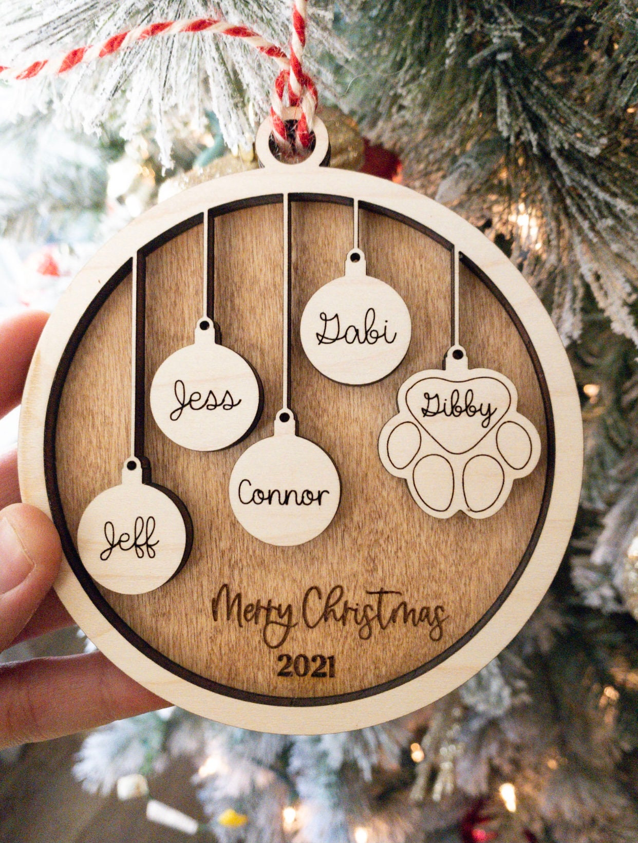 Personalized Family Ornament Family Ornament Family Etsy