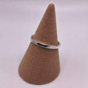 Sterling Silver Hammered Ring Band
