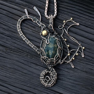Blood agate copper wire pendent jewelry Dragon pendents