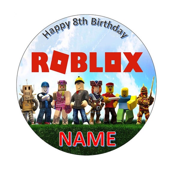 Roblox Logo Shape (can be personalised)  Edible Icing Images – Edible Cake  Toppers