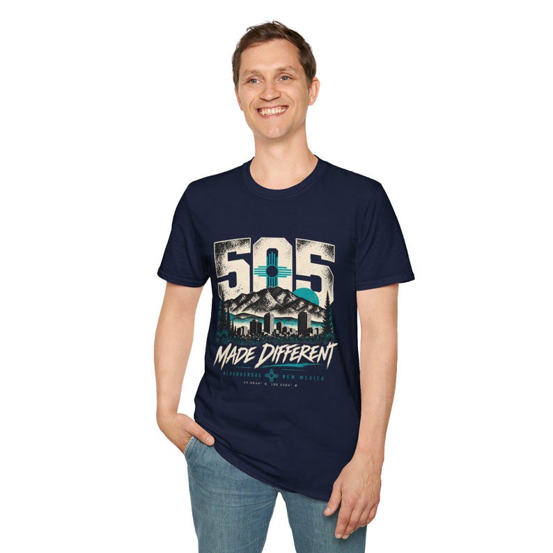 505 Made Different Albuquerque Tee | Sandia Mountains, Southwest NM ...