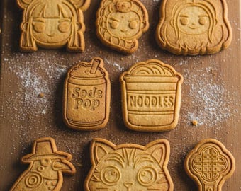 Kpop Demon Hunter Cookie Cutters | HiLouStudio Biscuit Molds