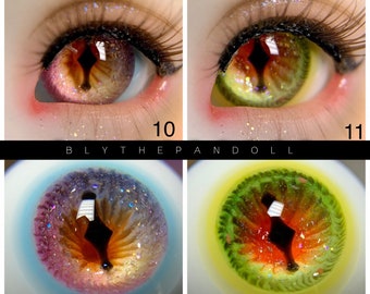 BJD doll eyes, custom resin animal eyes for boll joint doll realistic handmade 3D eyes eyes, dragon pupils 6 8 10 12 14 16 18 20 22mm