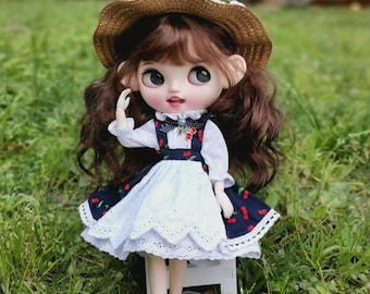 Handmade Princess Dress Outfit: Blythe, Licca, Ob24, Pullip Doll Clothes