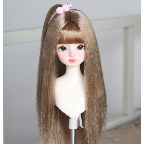 ロングストレート BJD ドール用ウィッグ：1/3、1/4、1/6、1/8 MSD SD
