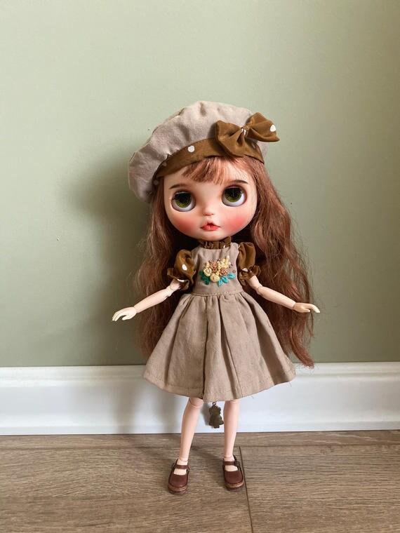 Handmade Gothic Lolita Doll Outfit, Blythe, Azone, Obitsu, Licca