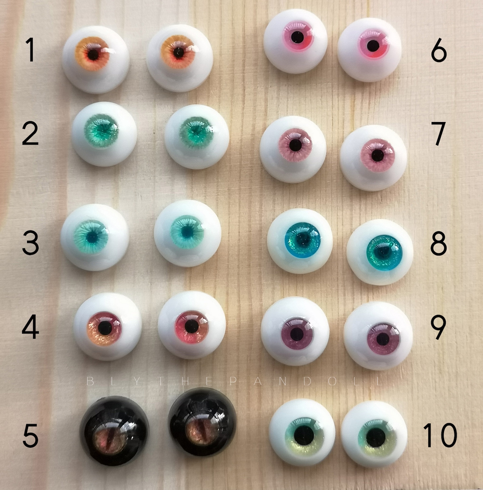 Yeux de poupée BJD yeux en résine personnalisés pour poupée Etsy