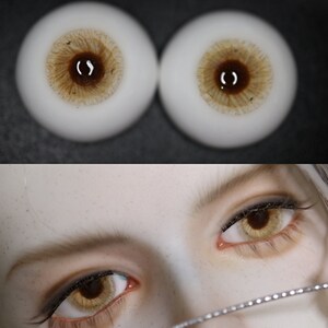 Canary, yellow BJD eyes, doll eyes, custom resin eyes for ball joint doll, realistic handmade eyes, pupil 12 14 16 18mm