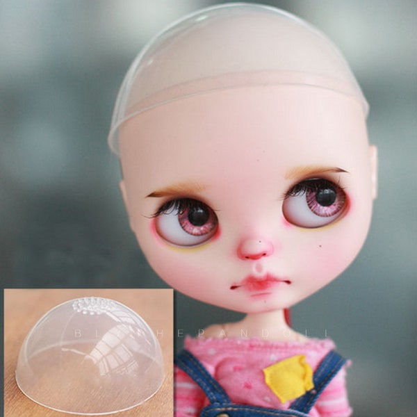 Silicone Wig Cap Protection Cover for Blythe Doll Anti-Slip scalp Protector Head 1/2 doll 27-28cm 10-11 inch