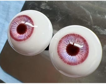 Handmade Resin BJD Doll Eyes: Diamond Iris, Realistic 3D Pupils (6-22mm)