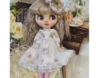 Handmade Blythe Doll Dress Set: Fits Pullip, Azone, Licca, OB22, OB24