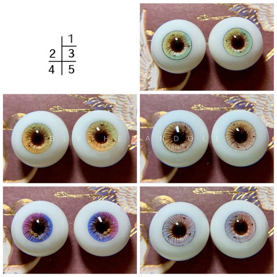 BJD doll eyes, custom resin eyes for boll joint doll realistic handmade 3D  eyes eyes, pupils 6 8 10 12 14 16 18 20 22mm