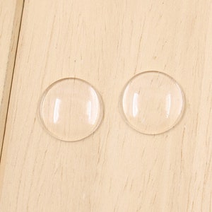 50pcs Flat and glossy Blythe doll eye chips for custom eye make, transparent glass for DIY doll eyes, ICY doll, 14mm