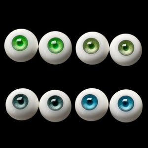 Realistic Resin Doll Eyes: BJD Craft Eyes (12-24mm)