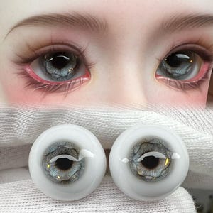 Ojos de muñeca BJD personalizados para muñecas de 1/3, 1/4, 1/6, iris normal y pequeño, tamaños disponibles de 10 mm, 12 mm, 14 mm, 16 mm, 18 mm, 20 mm, 22 mm y 24 mm