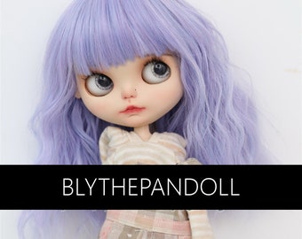 Perruque Blythe Doll : cheveux longs et raides, poupée BJD personnalisée, faite main