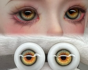 BJD Doll Eyes: Handmade Resin Eyes for Ball Jointed Dolls (10-24mm)