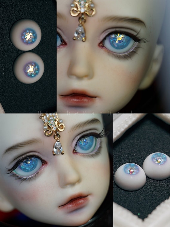 BJD doll eyes, custom resin eyes for boll joint doll realistic handmade 3D  eyes eyes, pupils 6 8 10 12 14 16 18 20 22mm