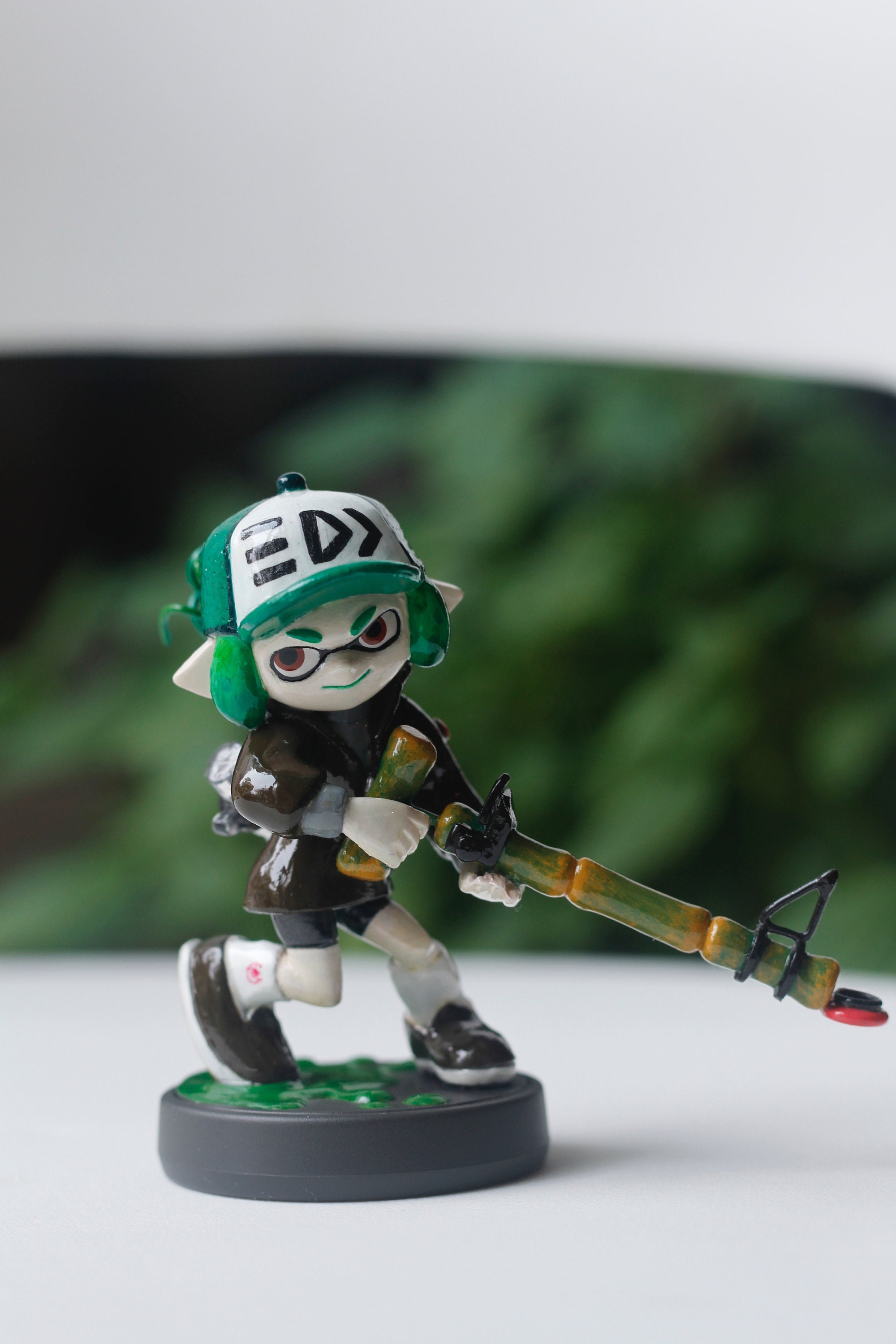 Custom Splatoon Green Inkling Girl Amiibo