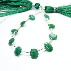 Zambian Emerald Beads, Top Quality Emerald Oval Faceted Bead, Natural Emerald Oval Gemstone Beads,Emerald Oval Shape Beads,6×7.50 To 8×10 mm