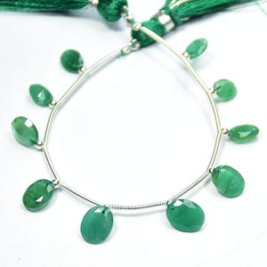 Zambian Emerald Beads, Top Quality Emerald Oval Faceted Bead, Natural Emerald Oval Gemstone Beads, Emerald Oval Shape Beads, 6×8 To 8×9.50mm