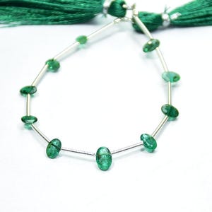 Zambian Emerald Beads,Top Quality Emerald Oval Faceted Bead,Natural Emerald Oval Gemstone Beads,Emerald Oval Shape Beads,3.50×5 To 4.50×7mm